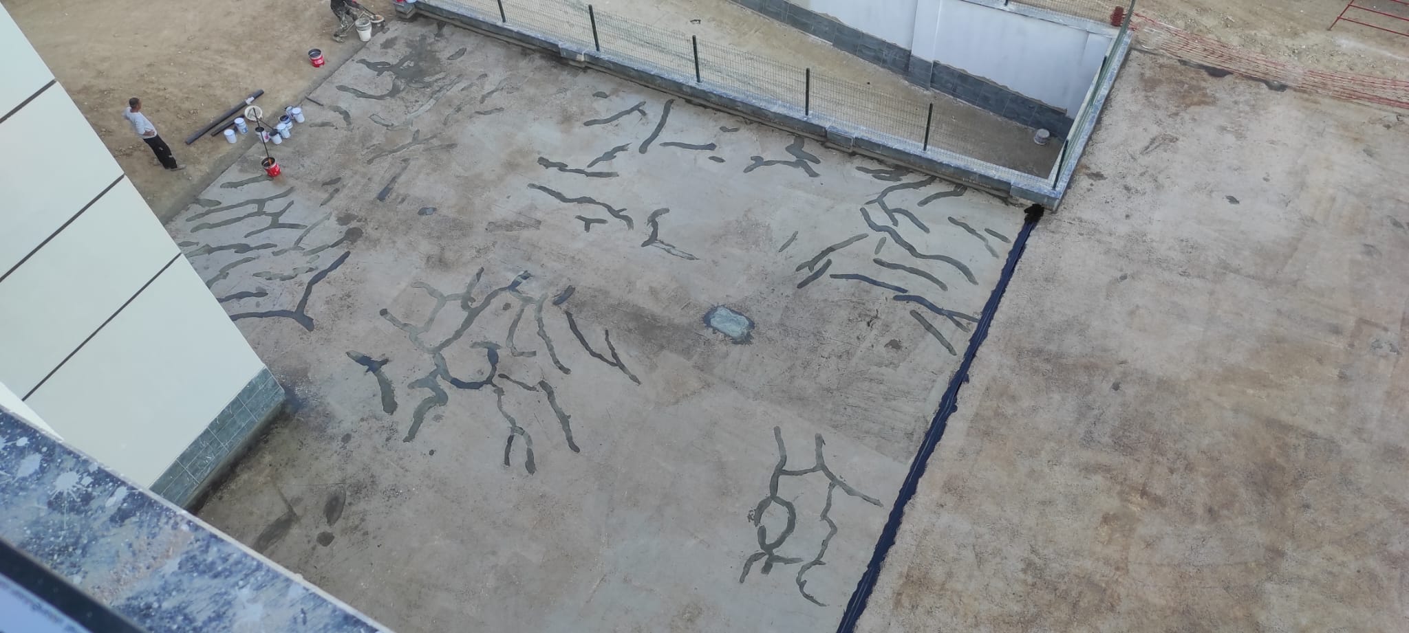 OTOPARK ÜSTÜ ASTAR UYGULAMASI VE ÇATLAK TADİLATI